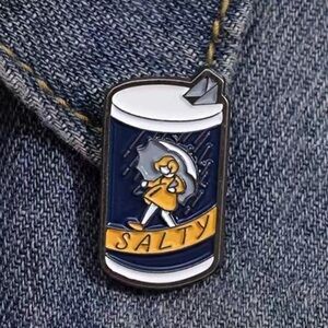 3/$25 “Salty” Sarcastic Pin Badge Brooch